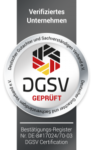 DGSV geprüft Gutachter Hamburg